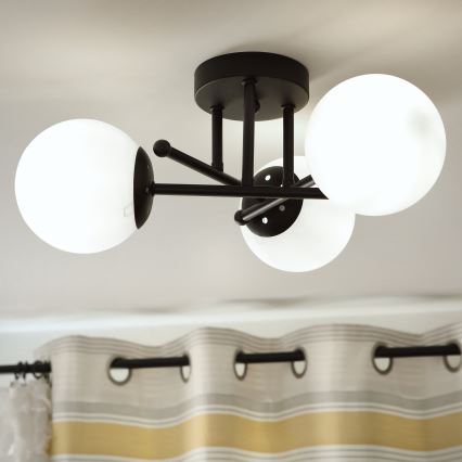 Brilagi - Sticlă de schimb pentru candelabru și lampă MALIVA E14, Ø 13 cm, albă