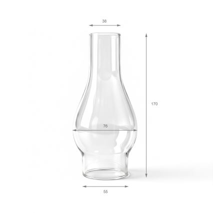 Brilagi - Sticlă de schimb pentru lampa cu petrol MERLIN