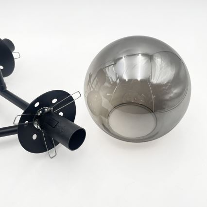 Brilagi - Sticlă de schimb pentru lustru și lampă MALIVA E14, Ø 13 cm, fumurie