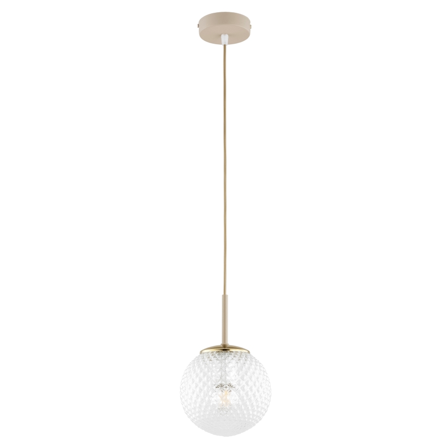 Brilagi - Sticlă de schimb universală STELLA E27, diametru 15 cm, clar/auriu