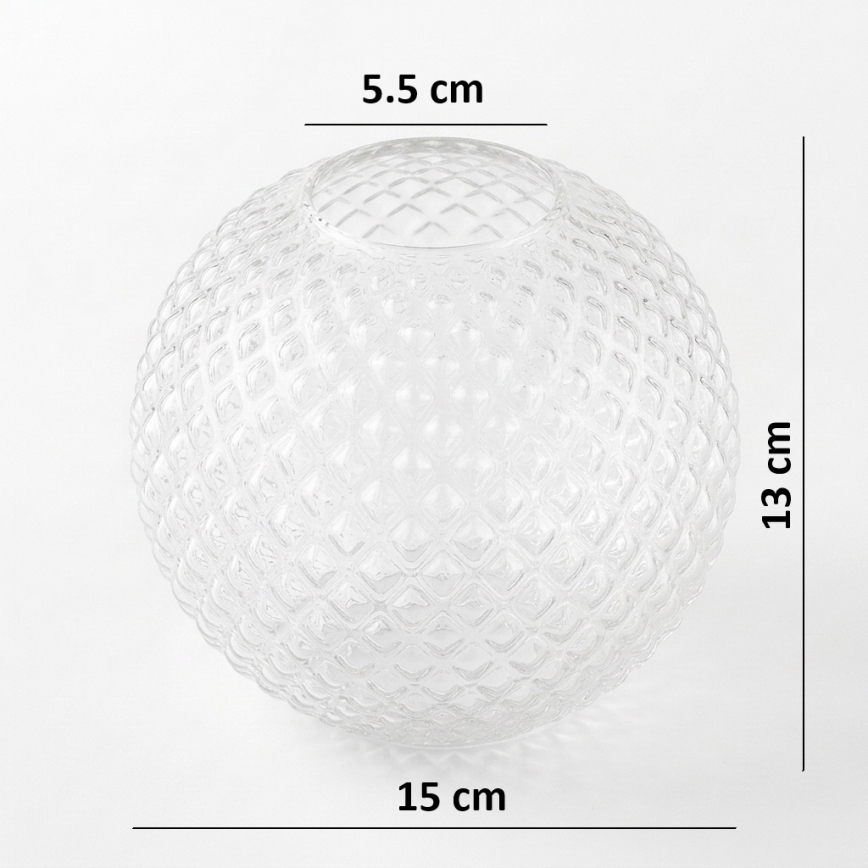 BRILAGI - Sticlă de schimb universală STELLA E27 Ø 15 cm transparent/auriu