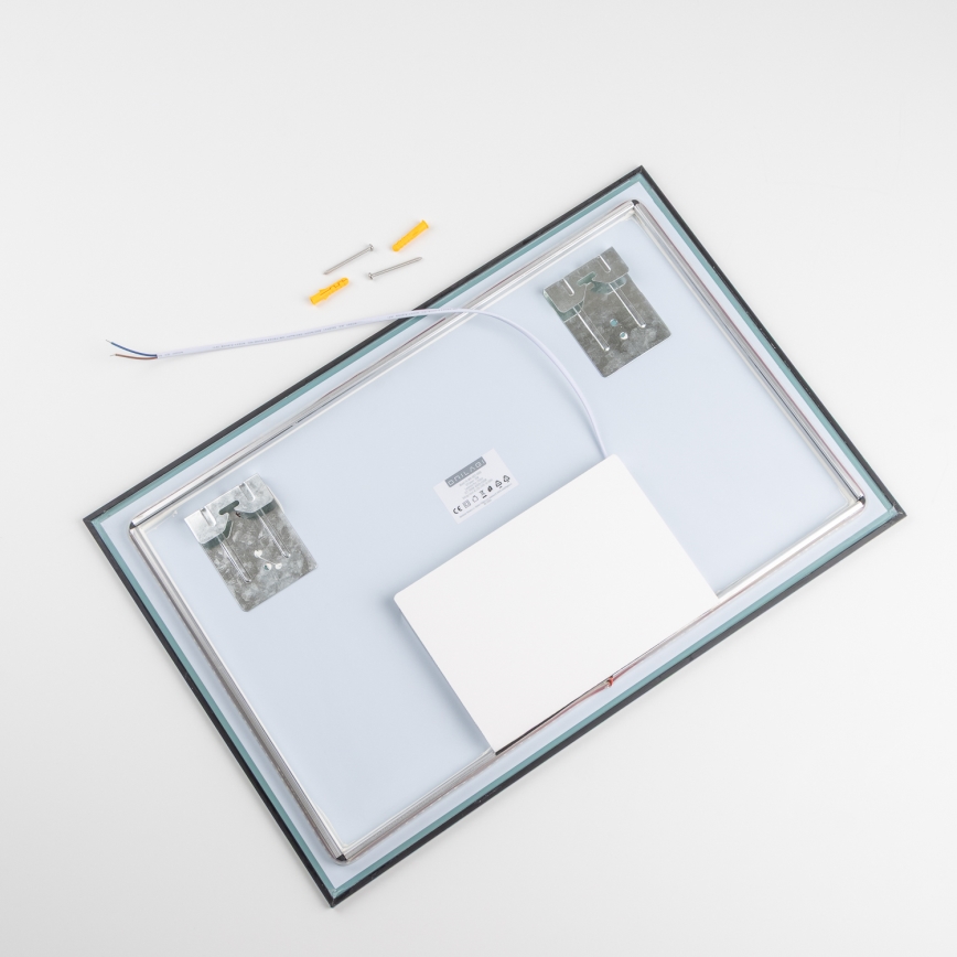 Brilagi - Oglindă LED pentru baie SUELLO LED/20W/230V 40x60 cm neagră IP44 CRI 90 reglabilă + CCT