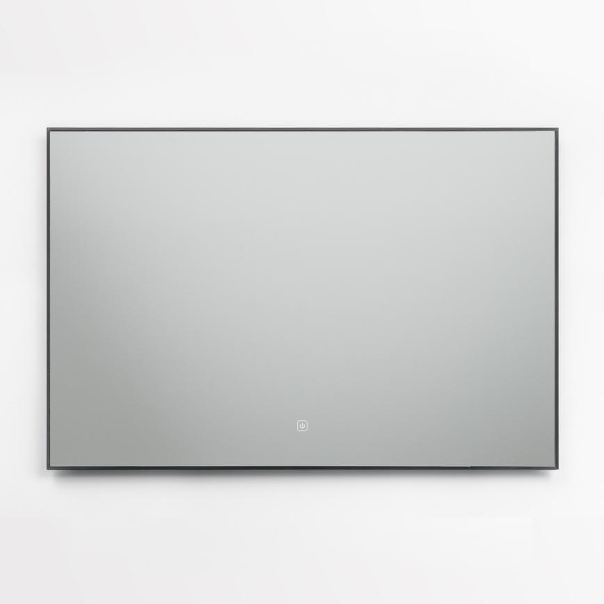 Brilagi - Oglindă de baie LED SUELLO LED/30W/230V 60x90 cm neagră IP44 CRI 90 reglabilă + CCT
