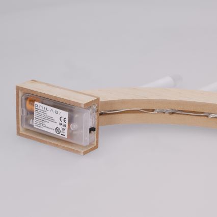 Brilagi - Suport LED pentru lumânare de Crăciun 7xLED/2xAA 28x45 cm