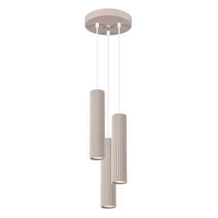 Brilagi - Suspensie LED CRESTO pe cablu, 3x GU10, 10W, 230V, taupe