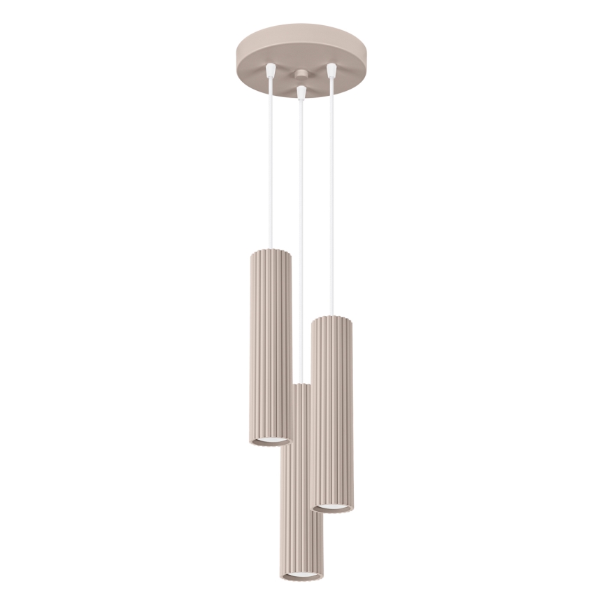 Brilagi - Suspensie LED CRESTO pe cablu, 3x GU10, 10W, 230V, taupe