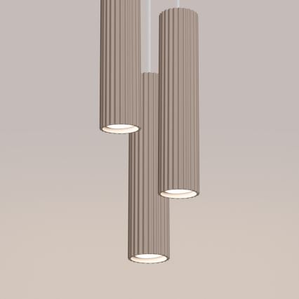 Brilagi - Suspensie LED CRESTO pe cablu, 3x GU10, 10W, 230V, taupe