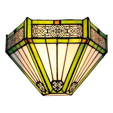 BRILAGI - Tiffany aplică de perete cu vitralii EMERALD 1xE14/40W/230V
