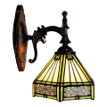 BRILAGI - Tiffany lampă de perete cu vitralii EMERALD 1xE14/40W/230V