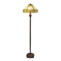 BRILAGI - Tiffany lampă de podea cu vitralii EMERALD 2xE27/60W/230V