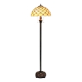 BRILAGI - Tiffany lampă de podea cu vitralii IVORY SMOOTH 2xE27/60W/230V
