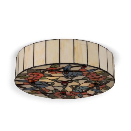 BRILAGI - Tiffany plafonieră din vitralii JUNGLE 2xE27/60W/230V Ø 40 cm