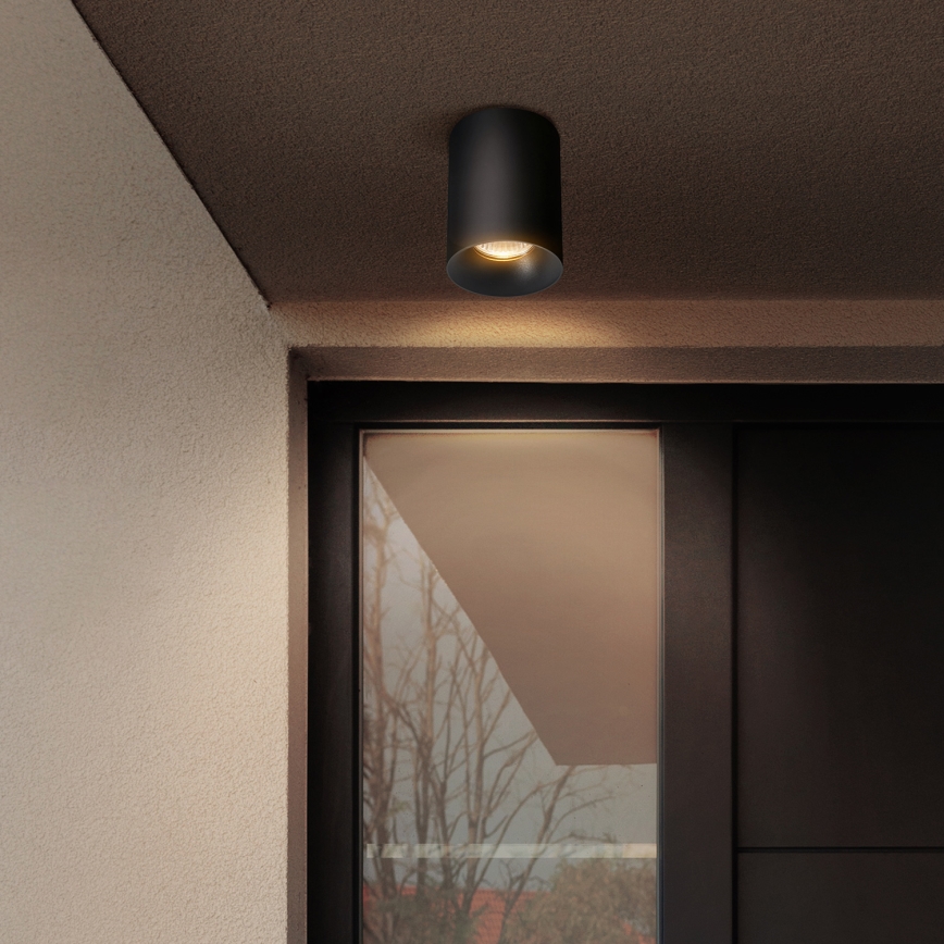 Brilagi - Spot LED RGBW reglabil TRINE 1xGU10/4,8W/230V 3000K negru + telecomandă