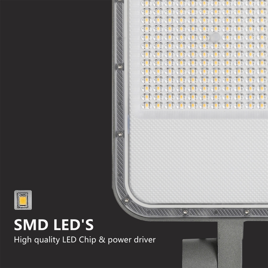 Brilagi - Lampă stradală LED de exterior cu articulație reglabilă URBANLIGHT, 200 W, 230 V, gri, IP65