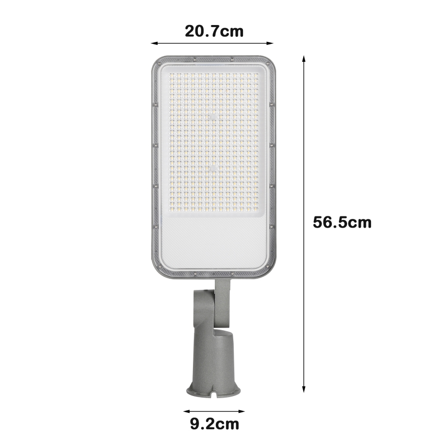 Brilagi - Lampă stradală LED de exterior cu articulație reglabilă URBANLIGHT, 200 W, 230 V, gri, IP65