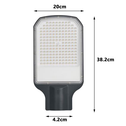 Brilagi URBANLIGHT Lampă stradală LED pentru exterior, 100 W, 230 V, antracit, IP65