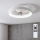 Brilagi - Ventilator de tavan cu LED dimabil, 34W/230V, 3000-6500K, Ø 50 cm, alb + telecomandă