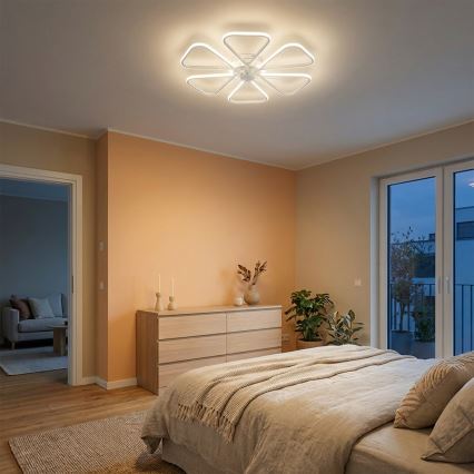 Brilagi - Ventilator de tavan cu lumină LED reglabilă LED/38W/230V 3000-6500K pr. 76 cm alb + telecomandă