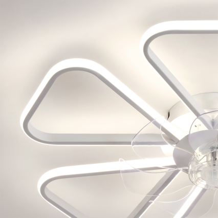 Brilagi - Ventilator de tavan cu lumină LED reglabilă LED/38W/230V 3000-6500K pr. 76 cm alb + telecomandă