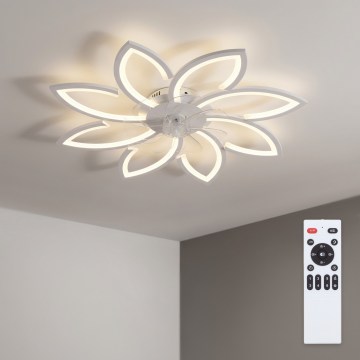 Brilagi - Ventilator de tavan cu LED dimabil/43W/230V 3000-6500K Ø 90 cm alb + telecomandă