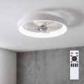 Brilagi - Ventilator de tavan cu LED dimabil LED/34W/230V pr. 50 cm alb + telecomandă
