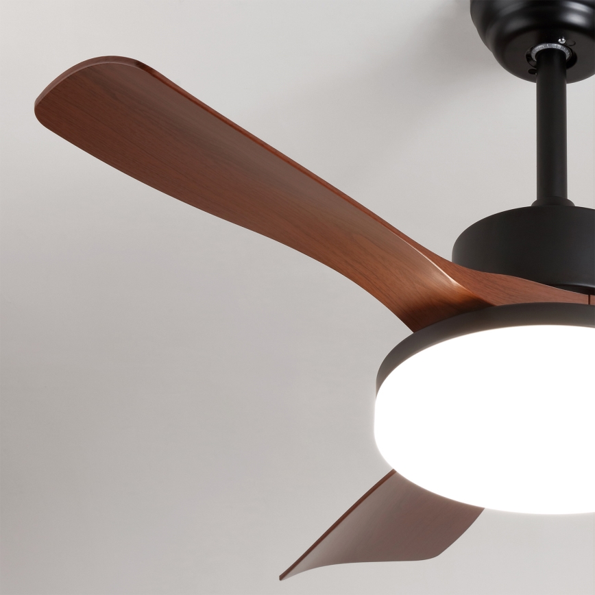 Brilagi - Ventilator de tavan cu LED reglabil LED/34W/230V 106 cm negru/maro + telecomandă