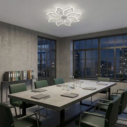 Brilagi - Ventilator de tavan LED dimmabil/44W/230V Ø 90 cm alb + telecomandă