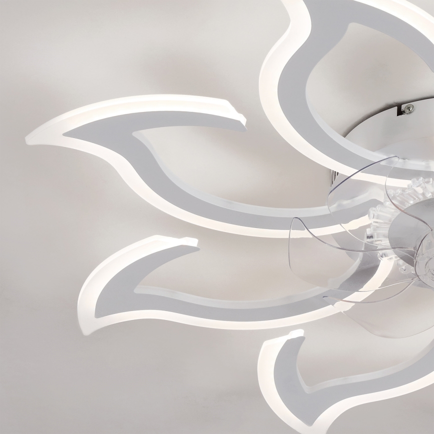 Brilagi - Ventilator de tavan LED dimmabil/44W/230V Ø 90 cm alb + telecomandă