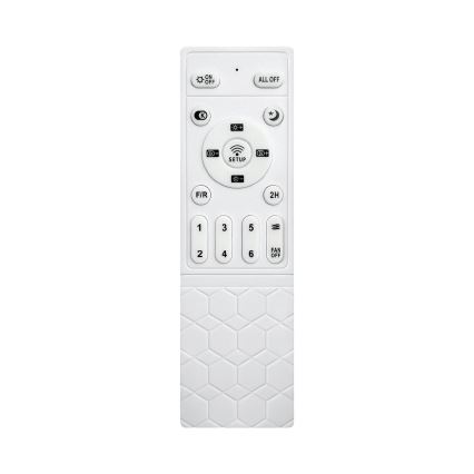 Brilagi - Ventilator de tavan LED dimabil, 34 W, 230 V, 3000–6500 K, Ø 106 cm, alb/maro, cu telecomandă