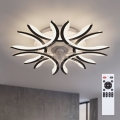 Brilagi - Ventilator de tavan dimabil LED/70W/230V 3000-6500K Ø 76 cm negru + telecomandă