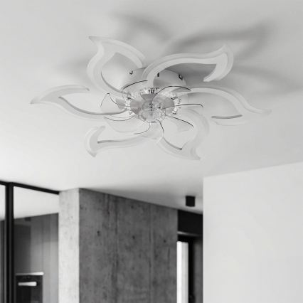 Brilagi - Ventilator de tavan LED dimerizabil/34W/230V 3000-6500K Ø 83 cm alb + telecomandă