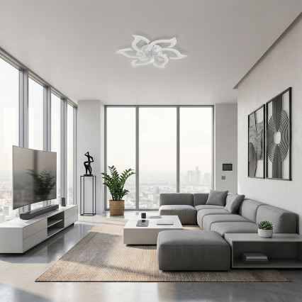 Brilagi - Ventilator de tavan LED dimerizabil/34W/230V 3000-6500K Ø 83 cm alb + telecomandă