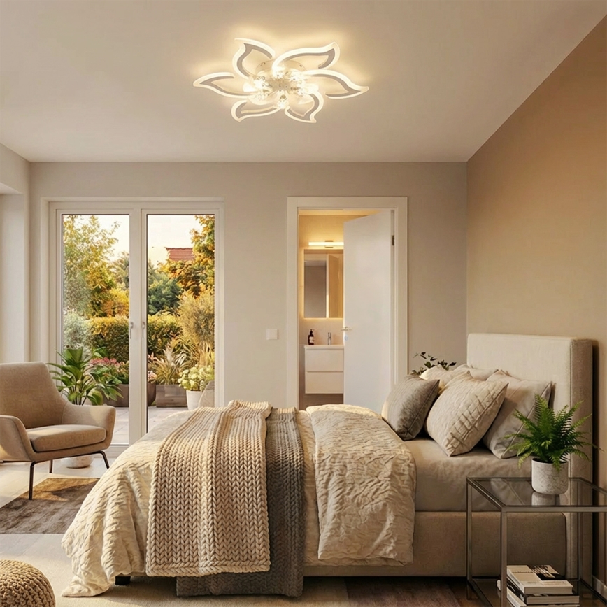Brilagi - Ventilator de tavan LED dimerizabil/34W/230V 3000-6500K Ø 83 cm alb + telecomandă