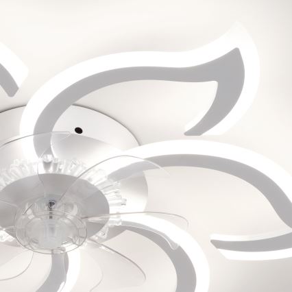 Brilagi - Ventilator de tavan LED dimerizabil/34W/230V 3000-6500K Ø 83 cm alb + telecomandă