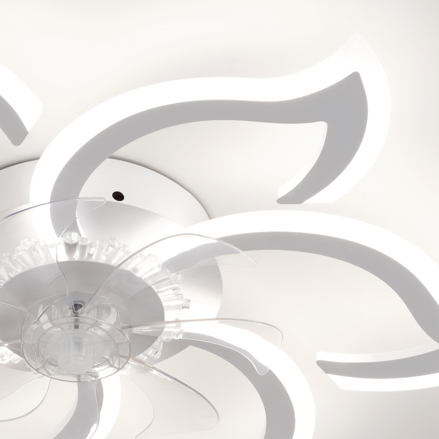 Brilagi - Ventilator de tavan LED dimerizabil/34W/230V 3000-6500K Ø 83 cm alb + telecomandă
