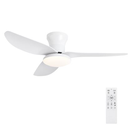 Brilagi - Ventilator de tavan LED cu luminozitate reglabilă LED/30W/230V 3000-6500K alb + telecomandă