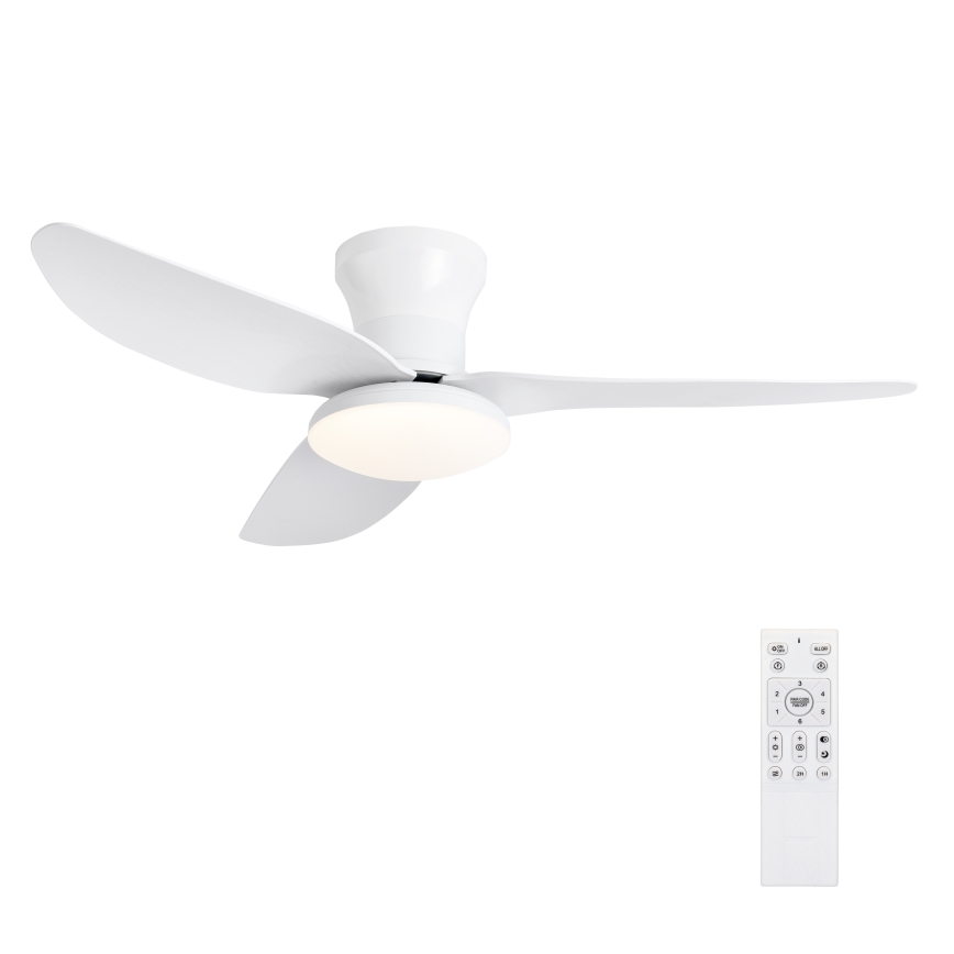 Brilagi - Ventilator de tavan LED cu luminozitate reglabilă LED/30W/230V 3000-6500K alb + telecomandă