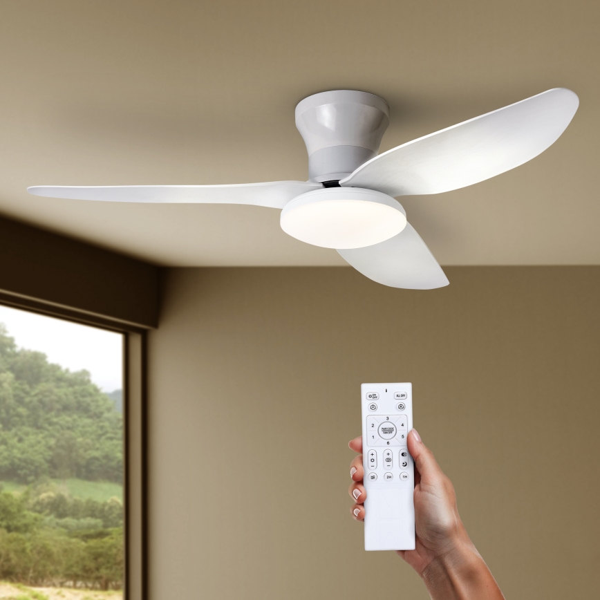 Brilagi - Ventilator de tavan LED cu luminozitate reglabilă LED/30W/230V 3000-6500K alb + telecomandă