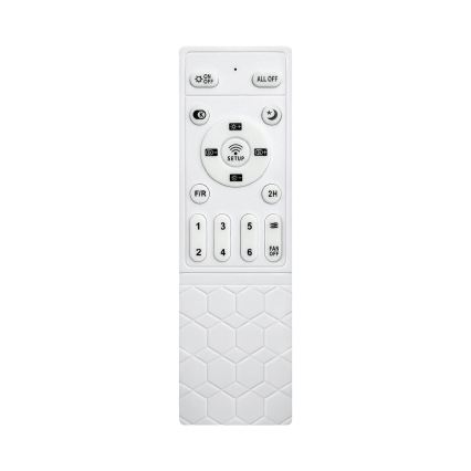 Brilagi - Ventilator de tavan LED dimabil, 32 W, 230 V, 3000–6500 K, Ø 95 cm, negru/maro + telecomandă