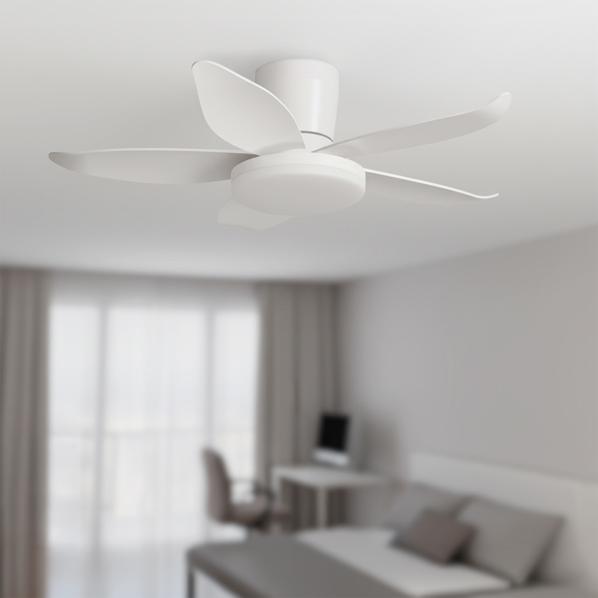Brilagi - Ventilator de tavan LED cu reglare a luminozității, 32W/230V, 3000-6500K, diametru 95 cm, alb + telecomandă