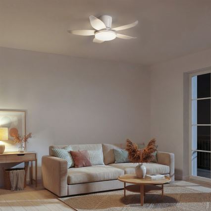 Brilagi - Ventilator de tavan LED cu reglare a luminozității, 32W/230V, 3000-6500K, diametru 95 cm, alb + telecomandă