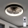 Brilagi - Ventilator de tavan LED dimabil, 34 W, 230 V, 3000-6500 K, Ø 50 cm, negru + telecomandă