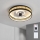 Brilagi - Ventilator de tavan LED dimabil, 34W/230V, 50 cm, negru/auriu + telecomandă