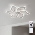 Brilagi - Ventilator de tavan LED dimabil, 34W/230V, Ø 83 cm, alb + telecomandă