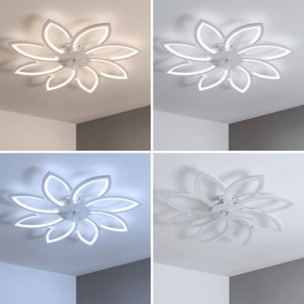 Brilagi - Ventilator de tavan cu LED dimabil/43W/230V 3000-6500K Ø 90 cm alb + telecomandă