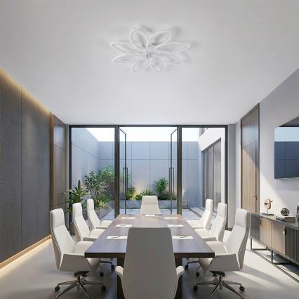Brilagi - Ventilator de tavan cu LED dimabil/43W/230V 3000-6500K Ø 90 cm alb + telecomandă