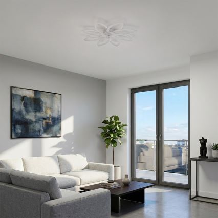 Brilagi - Ventilator de tavan cu LED dimabil/43W/230V 3000-6500K Ø 90 cm alb + telecomandă