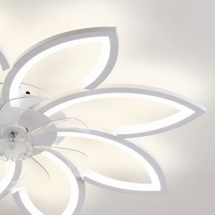 Brilagi - Ventilator de tavan cu LED dimabil/43W/230V 3000-6500K Ø 90 cm alb + telecomandă