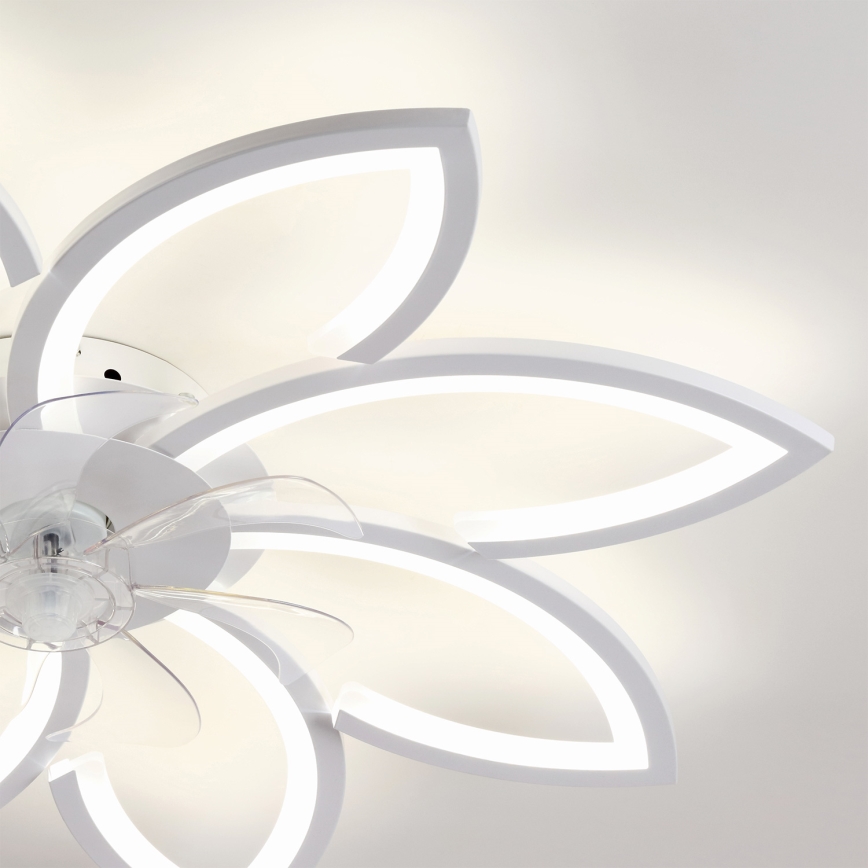 Brilagi - Ventilator de tavan cu LED dimabil/43W/230V 3000-6500K Ø 90 cm alb + telecomandă