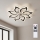 Brilagi - Ventilator de tavan LED dimabil, Ø 90 cm, 44W, 230V, 3000-6500K, negru, cu telecomandă